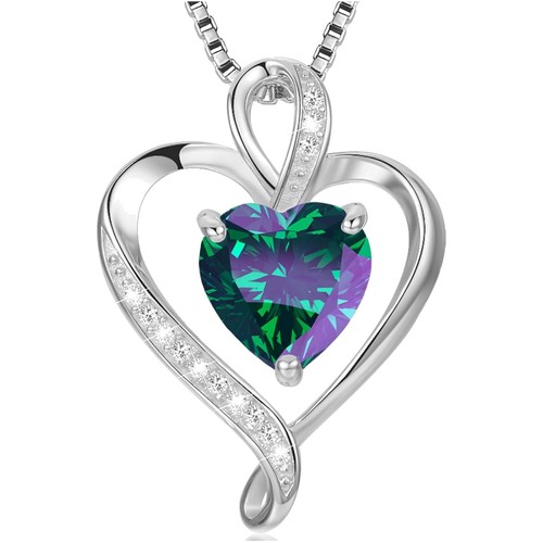 Herz halskette damen silber - herz,