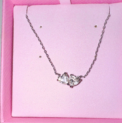 Swarovski silber halskette mit - silber,