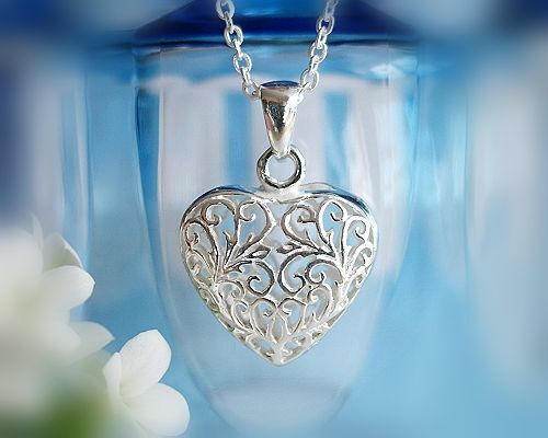 Herz anhänger silber 925 - herz,