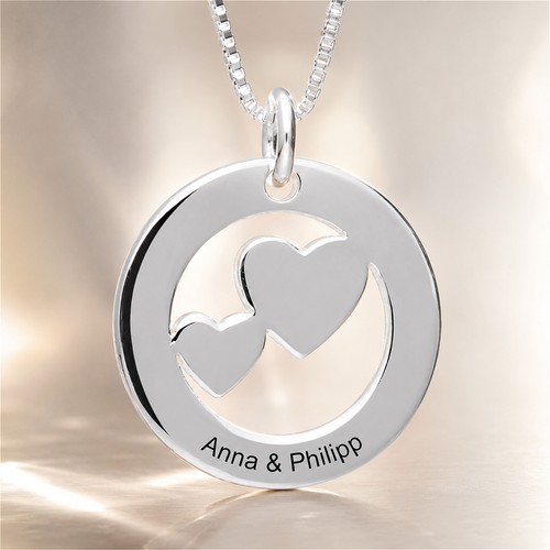 925 silber kette herz - kette,