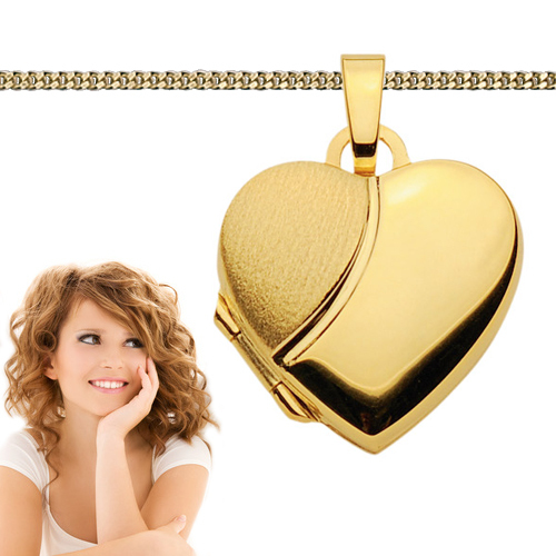 Echt gold 585 frauen medaillon - echt,
