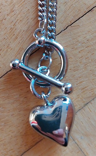 Kette mit herzanhänger - mit,