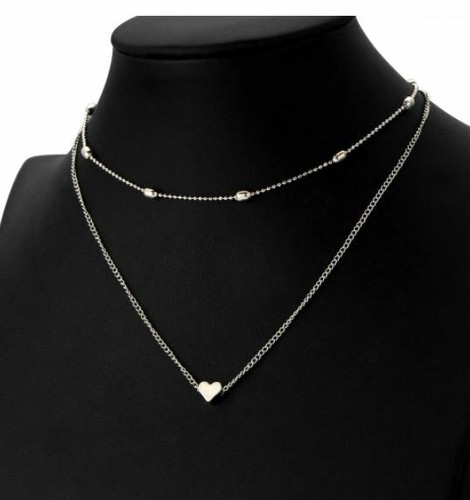 Damen halskette mit - 2x,