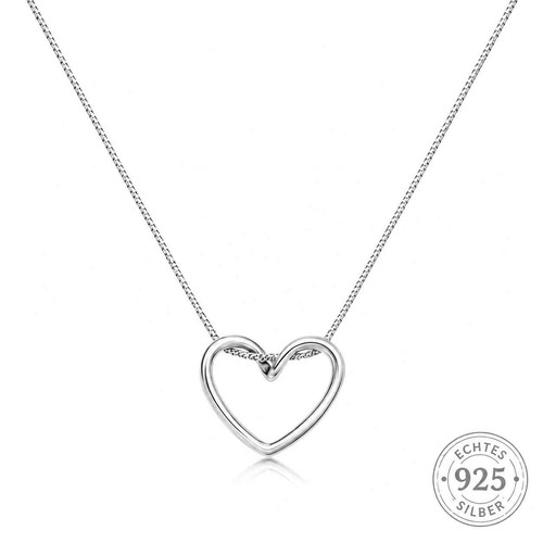 Herzkette aus 925 sterling - 925,