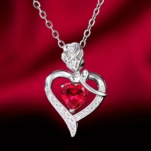 Damen kette mit herz - mit,
