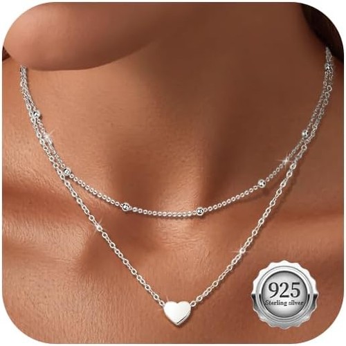 Herzkette halskette silber 925 - halskette,