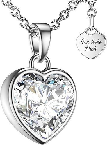 Amoonic damen herzkette - damen,