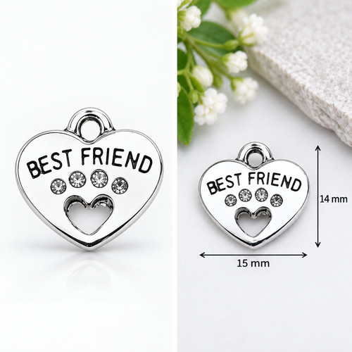 Best friend herz anhänger - best, –