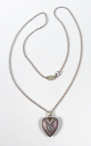 Kette aus 925 silber mit - mit, herz