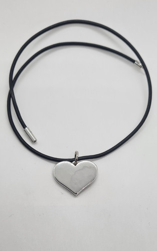 Lederkette mit herz - lederkette,