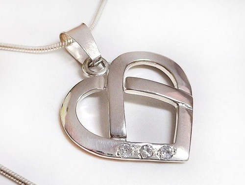Herz anhänger silber 925 - herz,