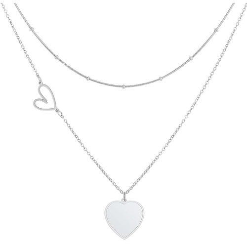 Herz kette damen mehrlagig - herz,
